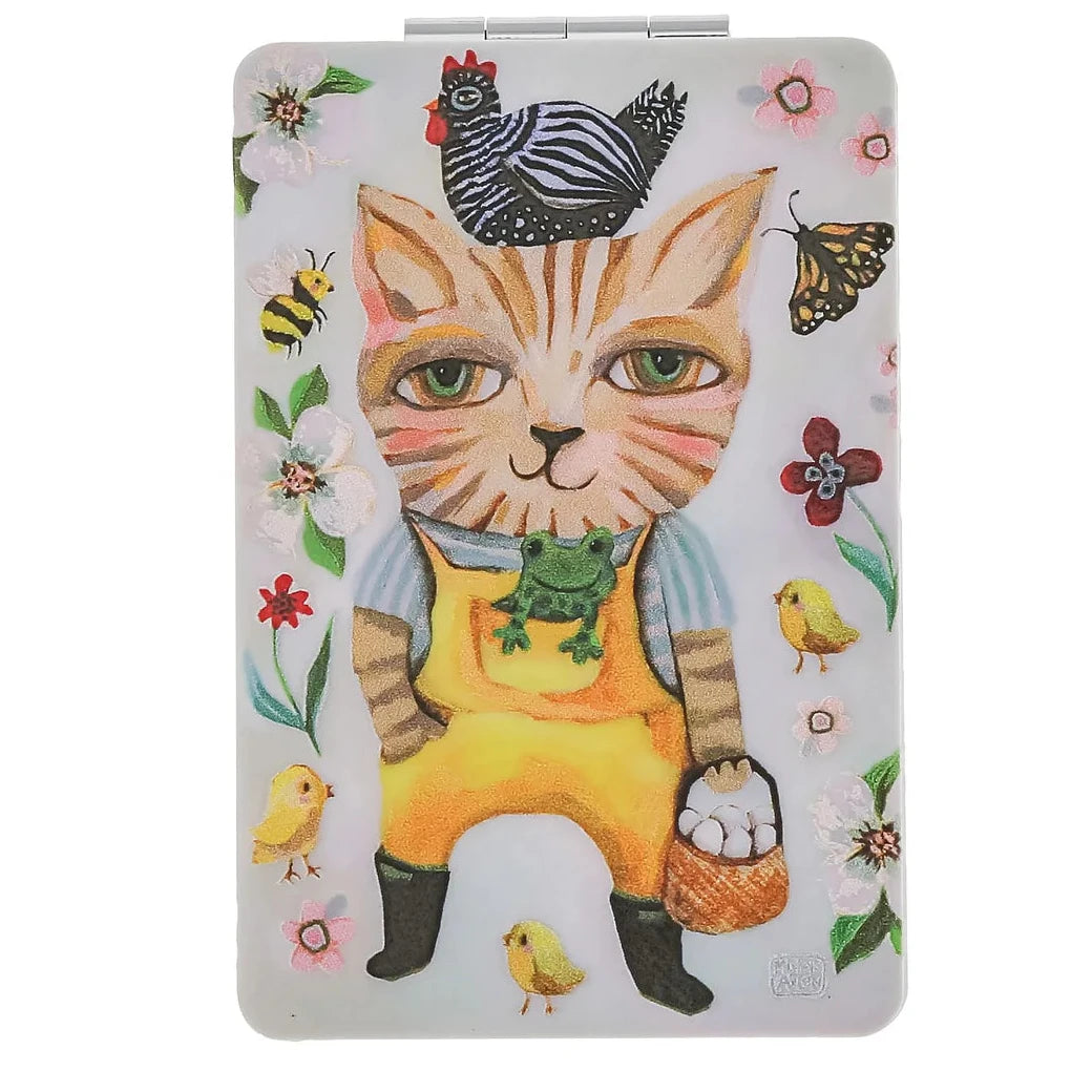 Country Cat Compact Mirror