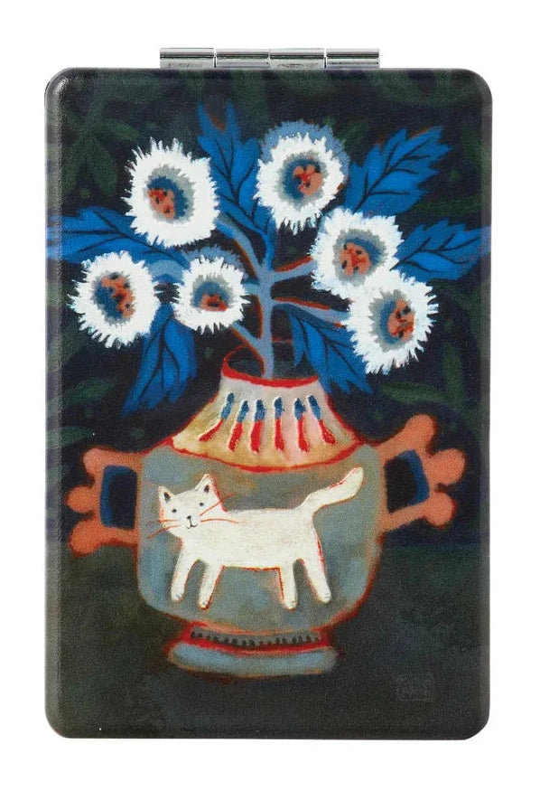 Kitty Blooms Compact Mirror