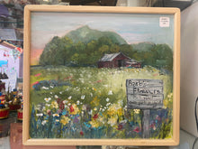 Load image into Gallery viewer, Barb&#39;s Flowers - Pick Your Own  Framed Original Painting on Reclaimed Wood
