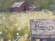 Load image into Gallery viewer, Barb&#39;s Flowers - Pick Your Own  Framed Original Painting on Reclaimed Wood
