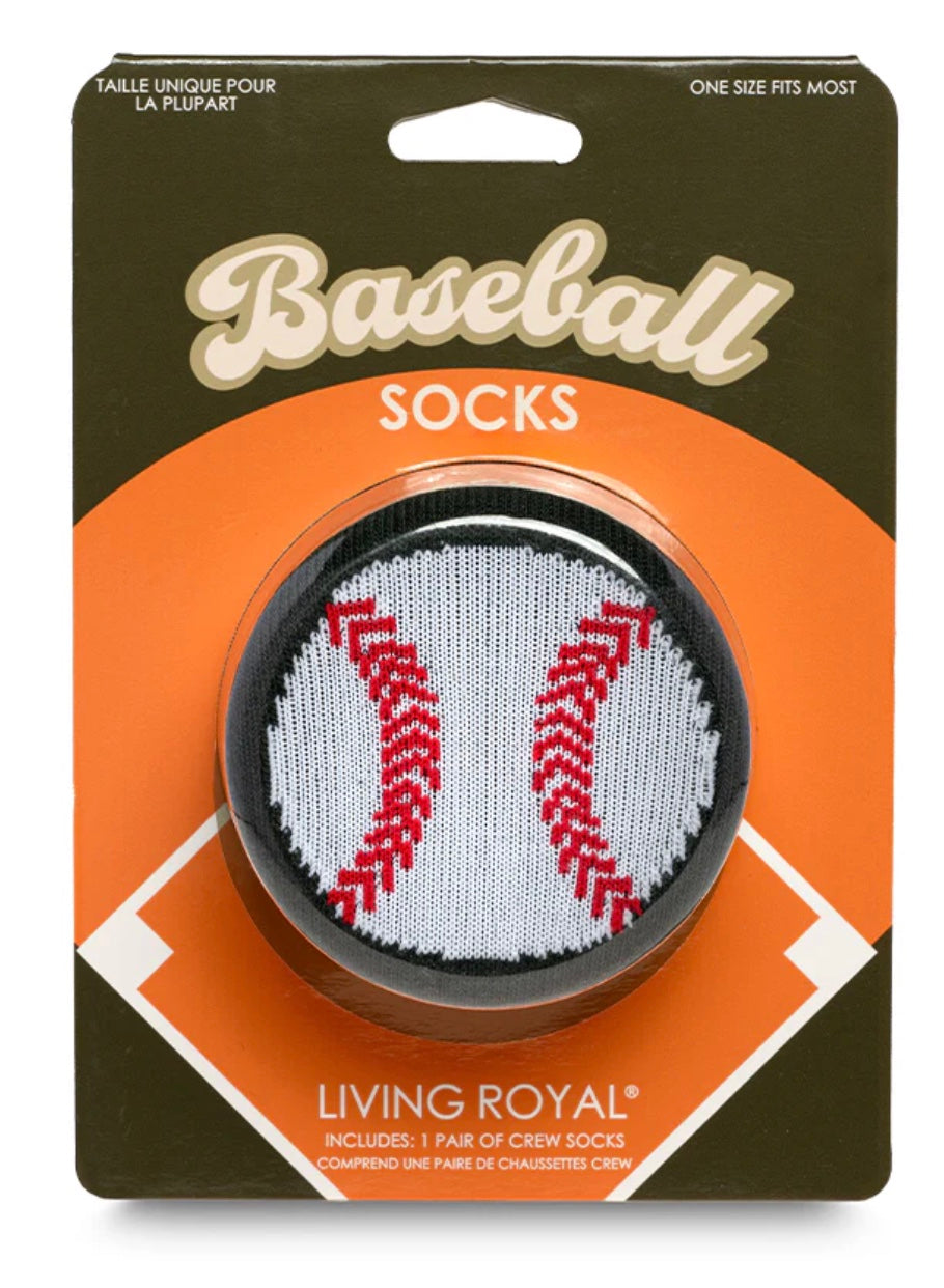 Socks in a baseball package