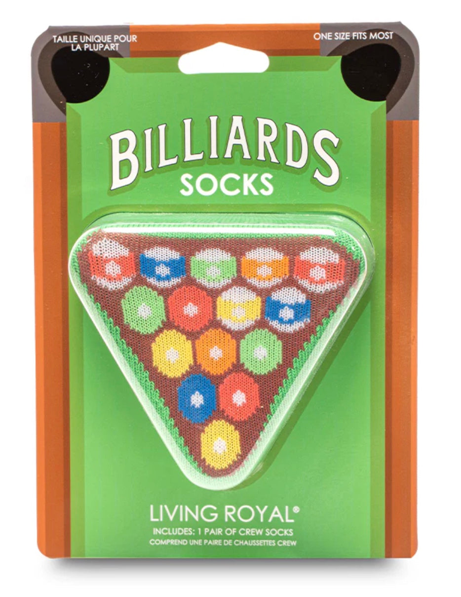Socks in 3D package that looks like billiards