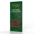 Bissinger's 75% Dark Chocolate packaging on a white background