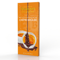 Bissinger's Milk Chocolate Crème Brélé packaging on an orange background

