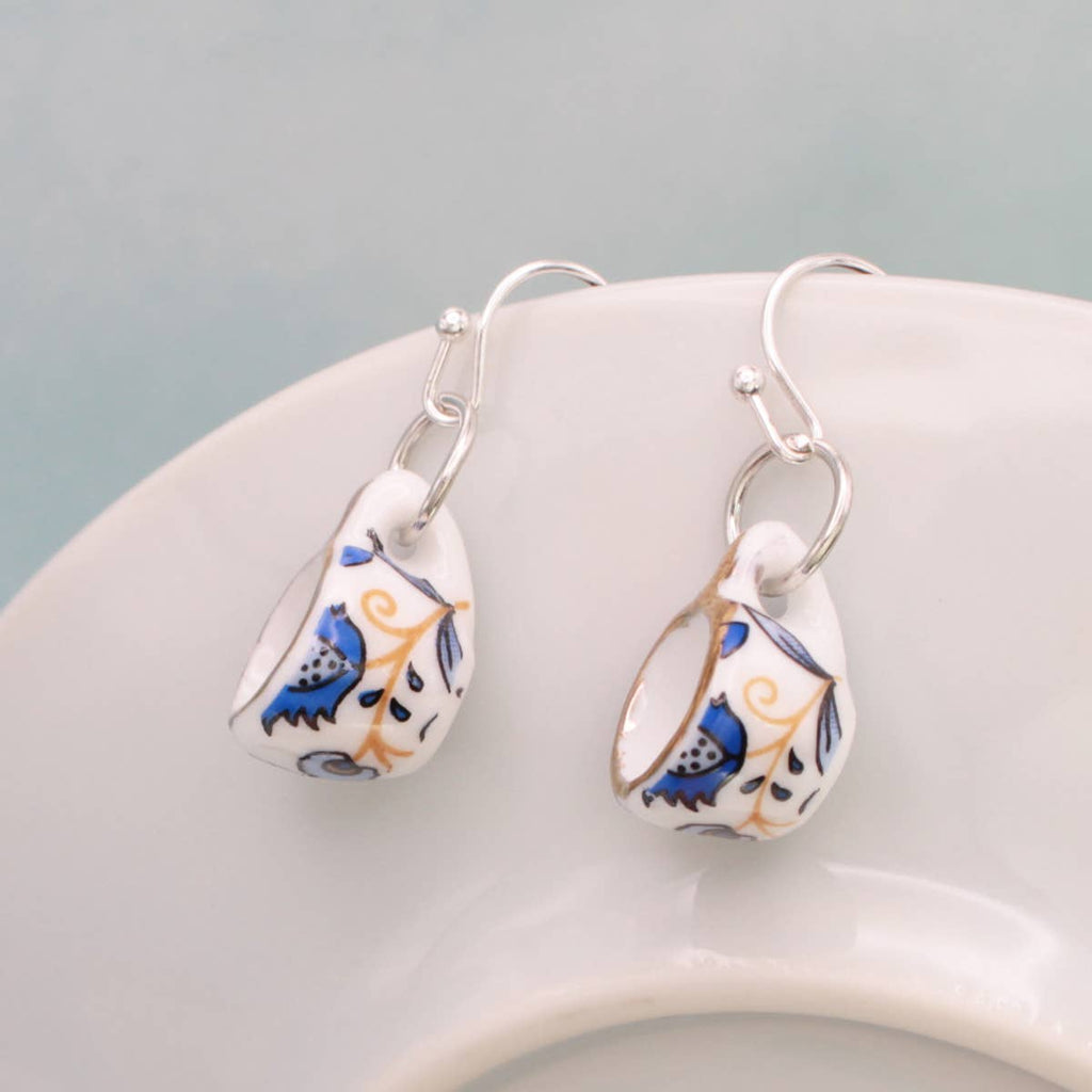 tea cup earrings