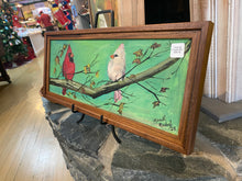 Load image into Gallery viewer, Original reclaimed wood painting “Cardinal Couple #67
