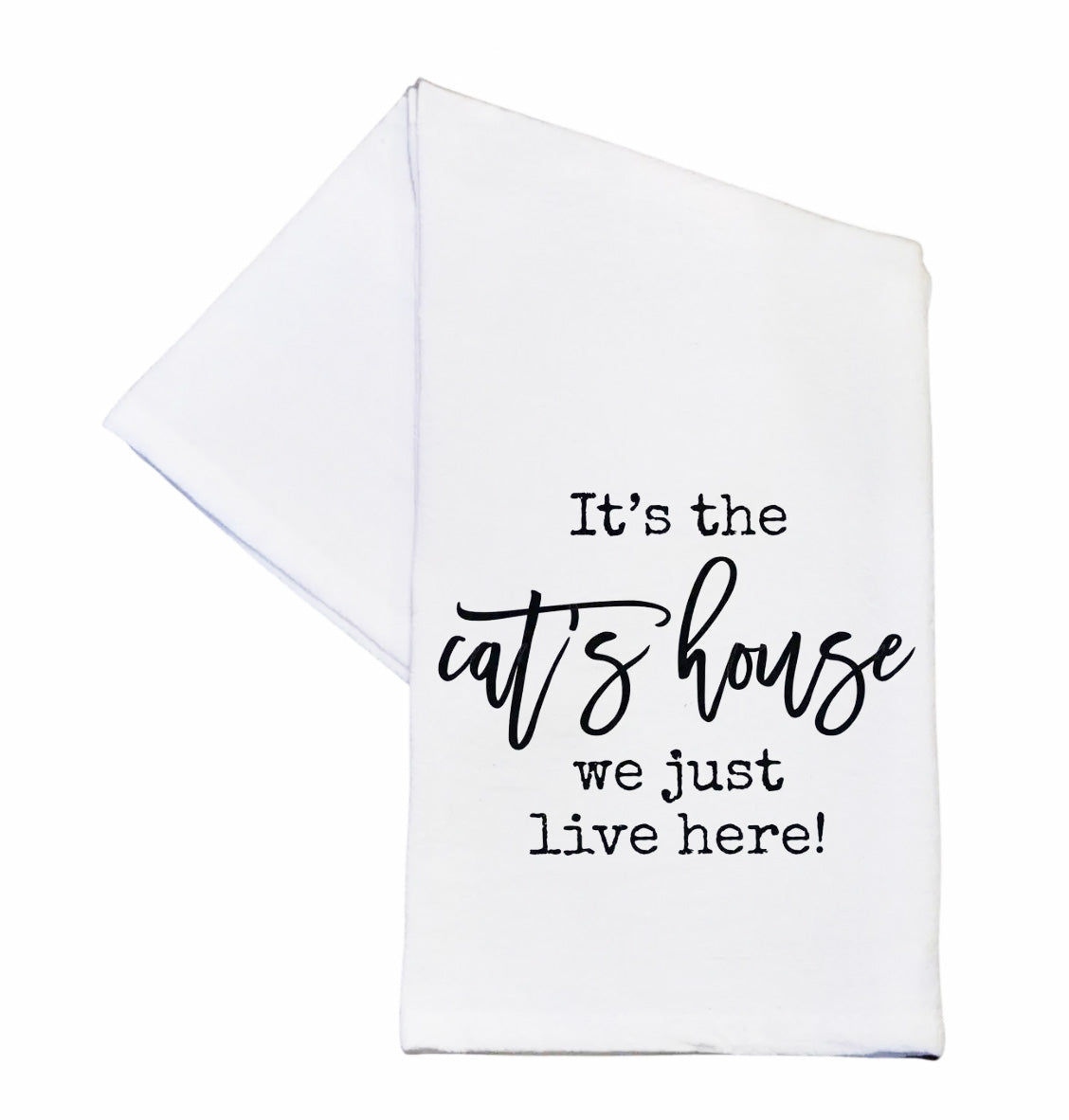 Cat Themed Tea Towel