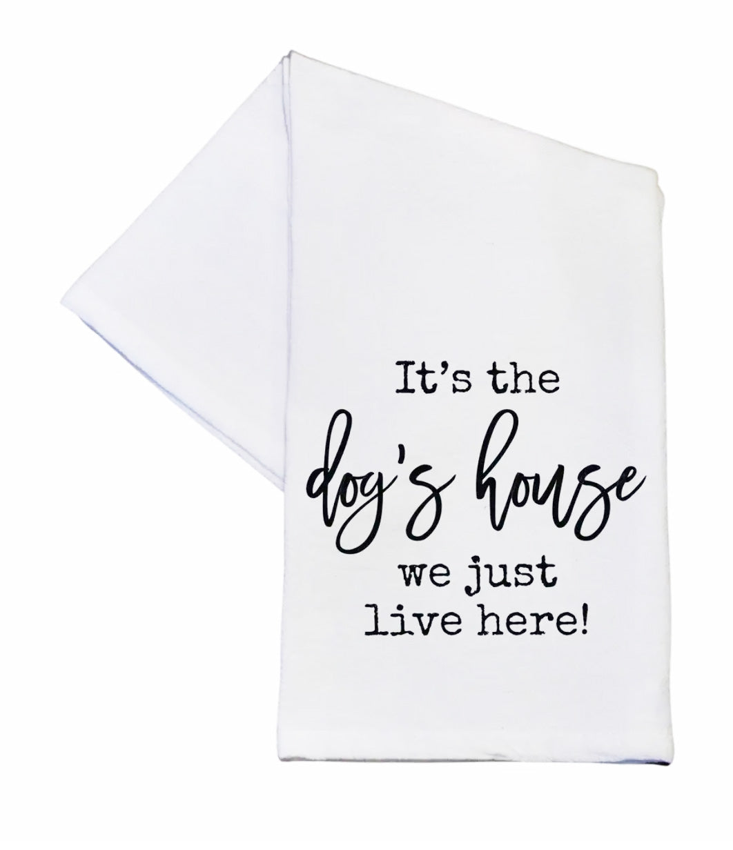 Dog's House Tea Towel