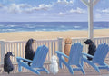 Dogs In Deckchairs Notecards With Envelopes