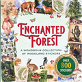 Cover of 'Enchanted Forest' sticker book with various stickers and text on a white background