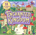 Colorful cover of 'Enchanted Kingdom' coloring book with fantasy elements and 'Studio Series' branding.