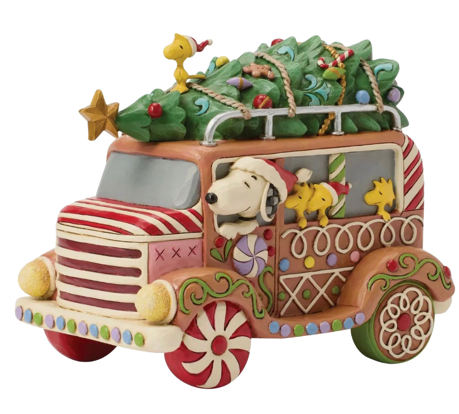 Jim Shore - Peanuts Gingerbread Van