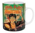 Harry Potter mug with cover design featuring characters and text