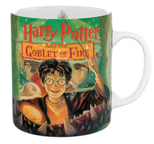 Load image into Gallery viewer, Harry Potter mug with cover design featuring characters and text
