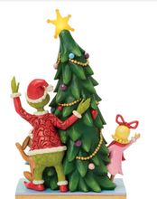 Load image into Gallery viewer, Jim Shore  - Grinch, Cindy, and Max by Tree
