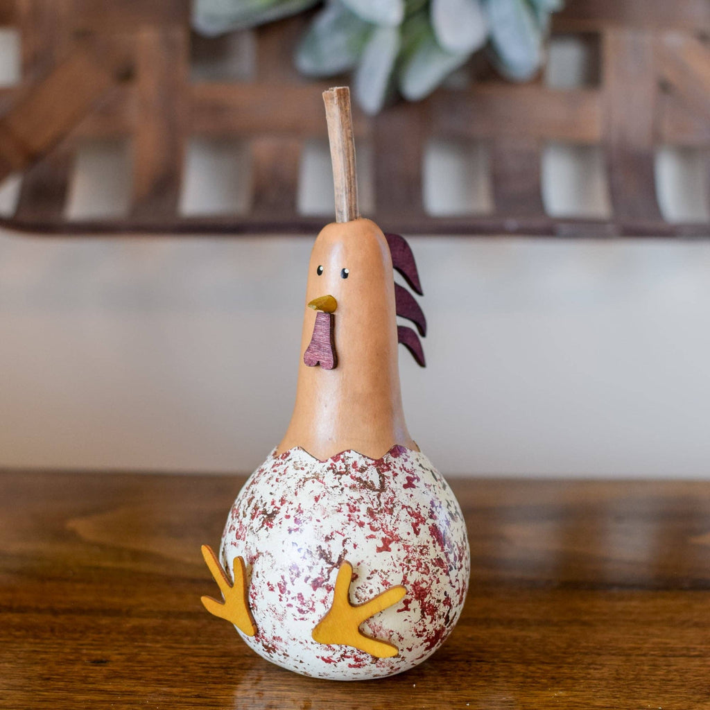 Hand-Crafted Gourd - Hattie Hen - Extra Small - Animal Decor