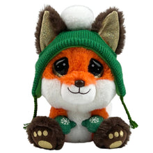 Load image into Gallery viewer, Holiday Fox Plush – Fable the Fox 6.5"
