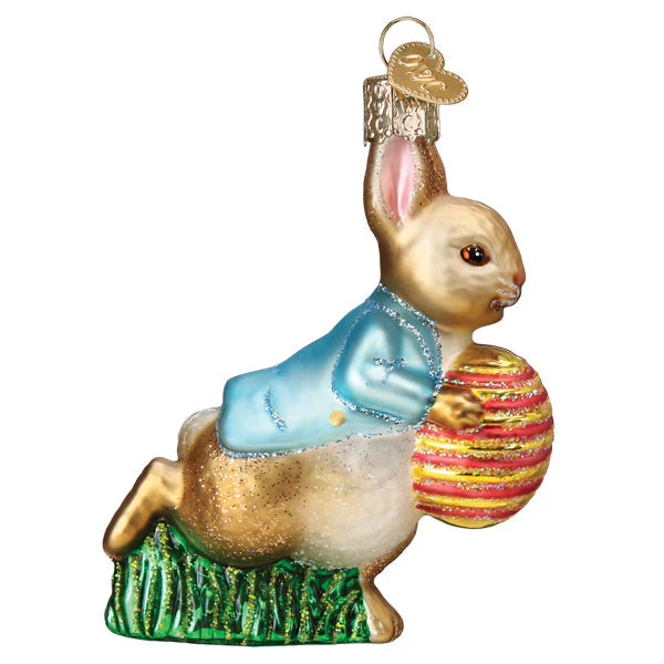 Old World Christmas- Peter Rabbit with Easter Egg