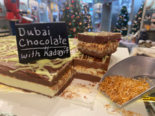 Load image into Gallery viewer, Dubai Chocolate Fudge with Kadayif
