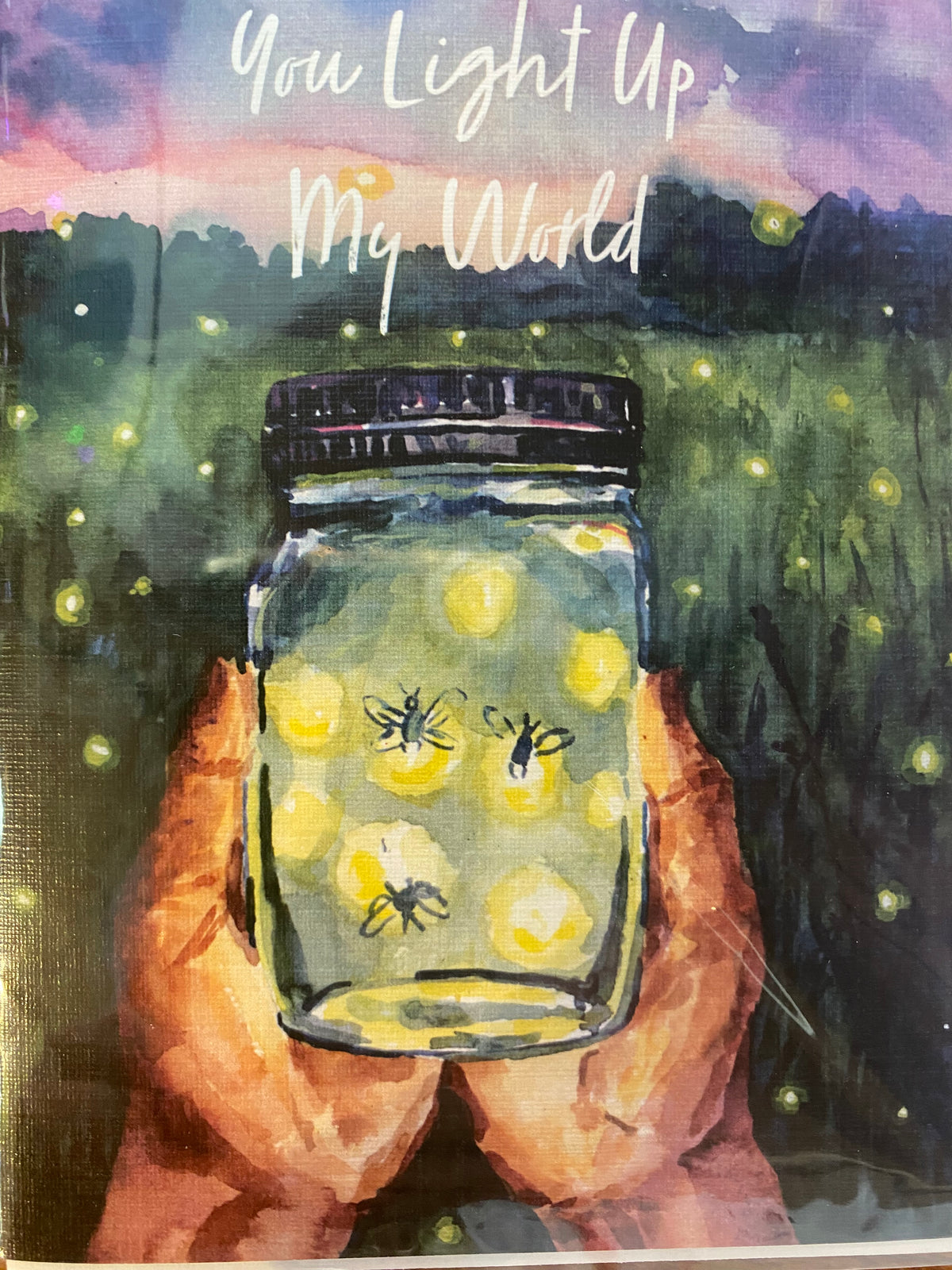 Greeting Card - Fireflies at Sunset