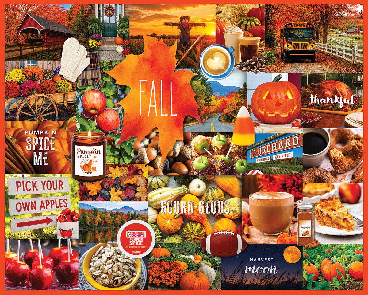 I Love Fall  - 1000 Piece Jigsaw Puzzle - White Mountain Puzzles
