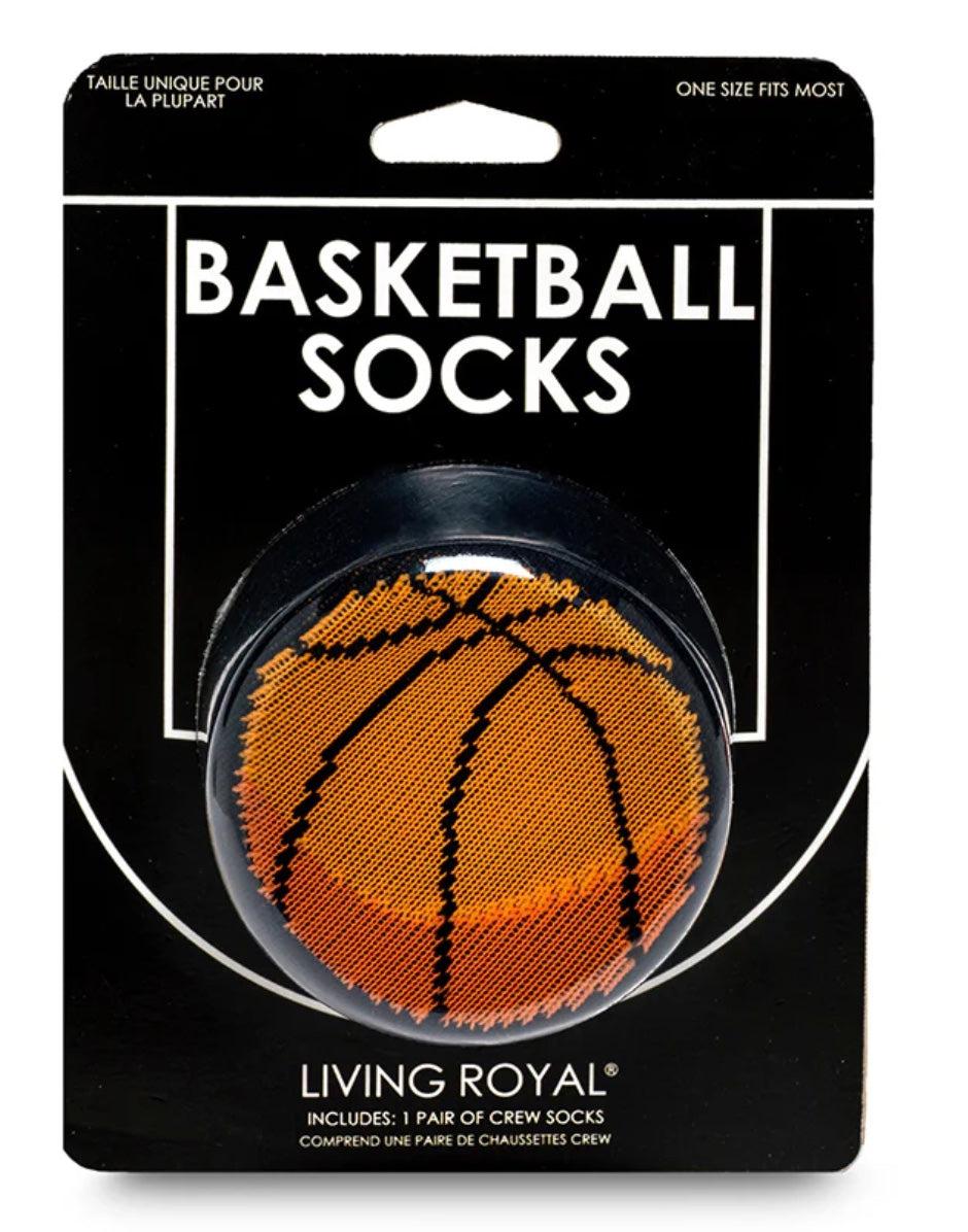 Living Royal - Basketball Themed Socks in 3D Packaging