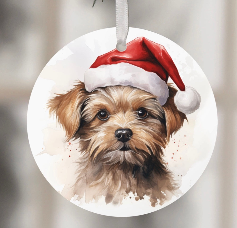 Watercolor Ornament  - Yorkshire Terrier