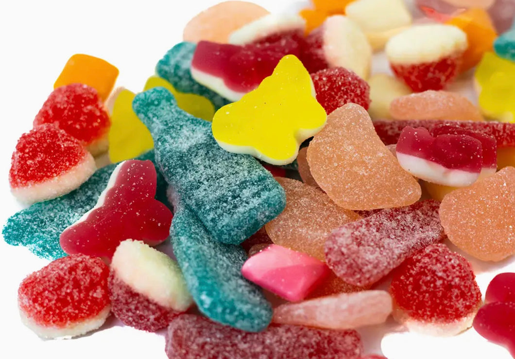 Sweet and Sour Swedish Gummy Candy Mix - 4 oz resealable bag