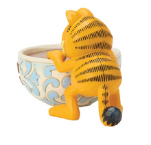 Load image into Gallery viewer, Yellow cat-shaped planter with decorative pot on a white background
