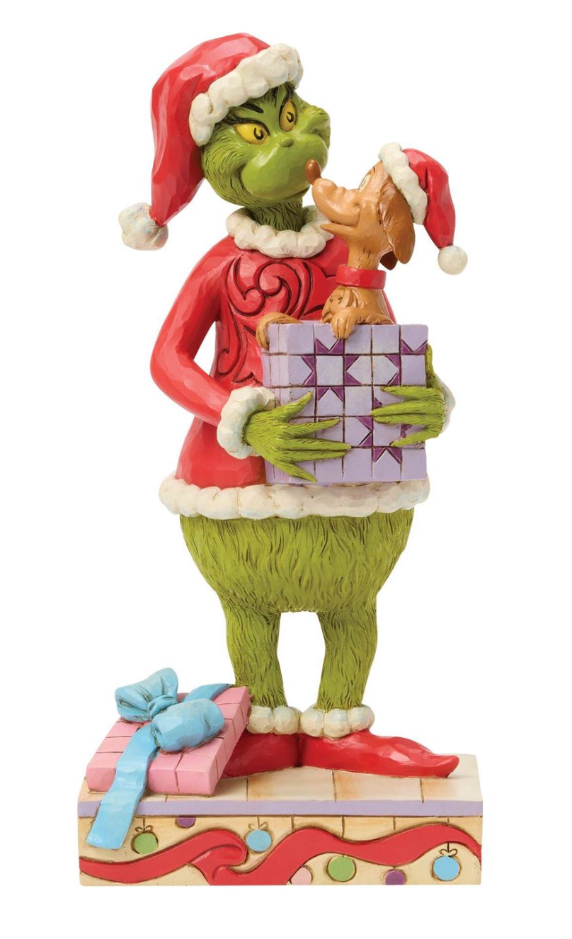 Animated character holding a gift with a white background
