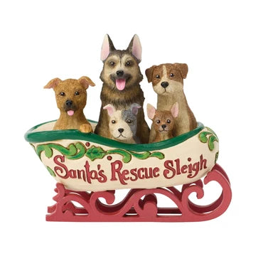 Jim Shore -  Santa’s Rescue Sleigh