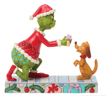 Load image into Gallery viewer, Jim Shore Grinch Giving Max a Bone
