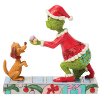 Load image into Gallery viewer, Jim Shore Grinch Giving Max a Bone
