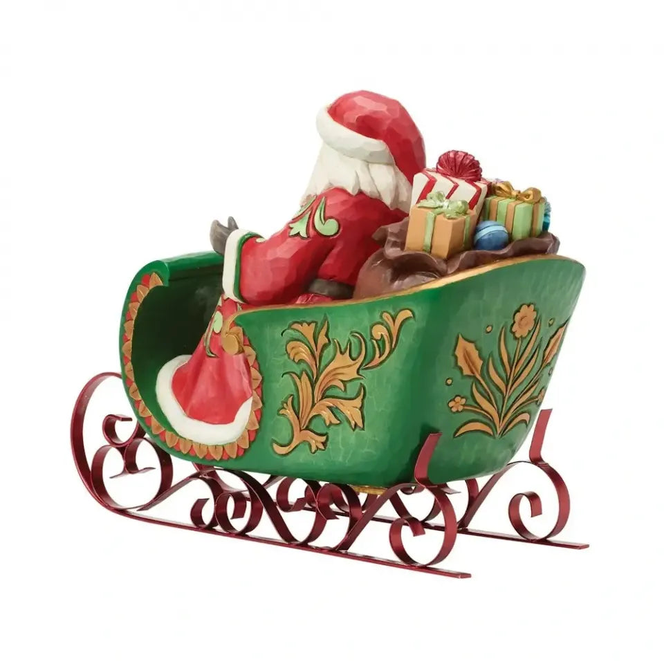 Jim Shore  -  Santa in Musical Sleigh