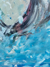 Load image into Gallery viewer, LeapingTrout #6. Original painting on reclaimed wood
