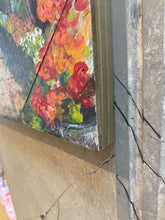Load image into Gallery viewer, Barb’s Annuals - hand-painted pallet wall decor
