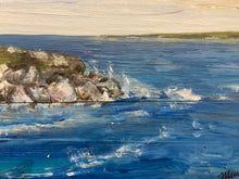 Load image into Gallery viewer, Lighthouse #45 - Original framed artwork on reclaimed wood
