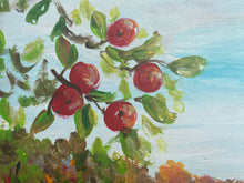 Load image into Gallery viewer, Apple Orchard - Original Framed Painting, Acrylic on Reclaimed Wood
