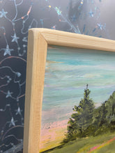 Load image into Gallery viewer, Barn With Flag Framed Original Painting on Reclaimed Wood
