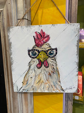 Load image into Gallery viewer, Classy Chick - Original painting on pallet wood decor
