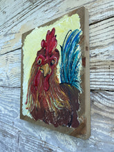 Load image into Gallery viewer, Colorful Rooster- Hand-painted Wooden Square Pallet Wood Wall Decor
