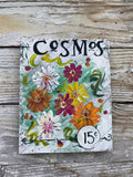 Seed Packet Cosmos- Hand-painted Wooden Square Pallet Wood Wall Decor
