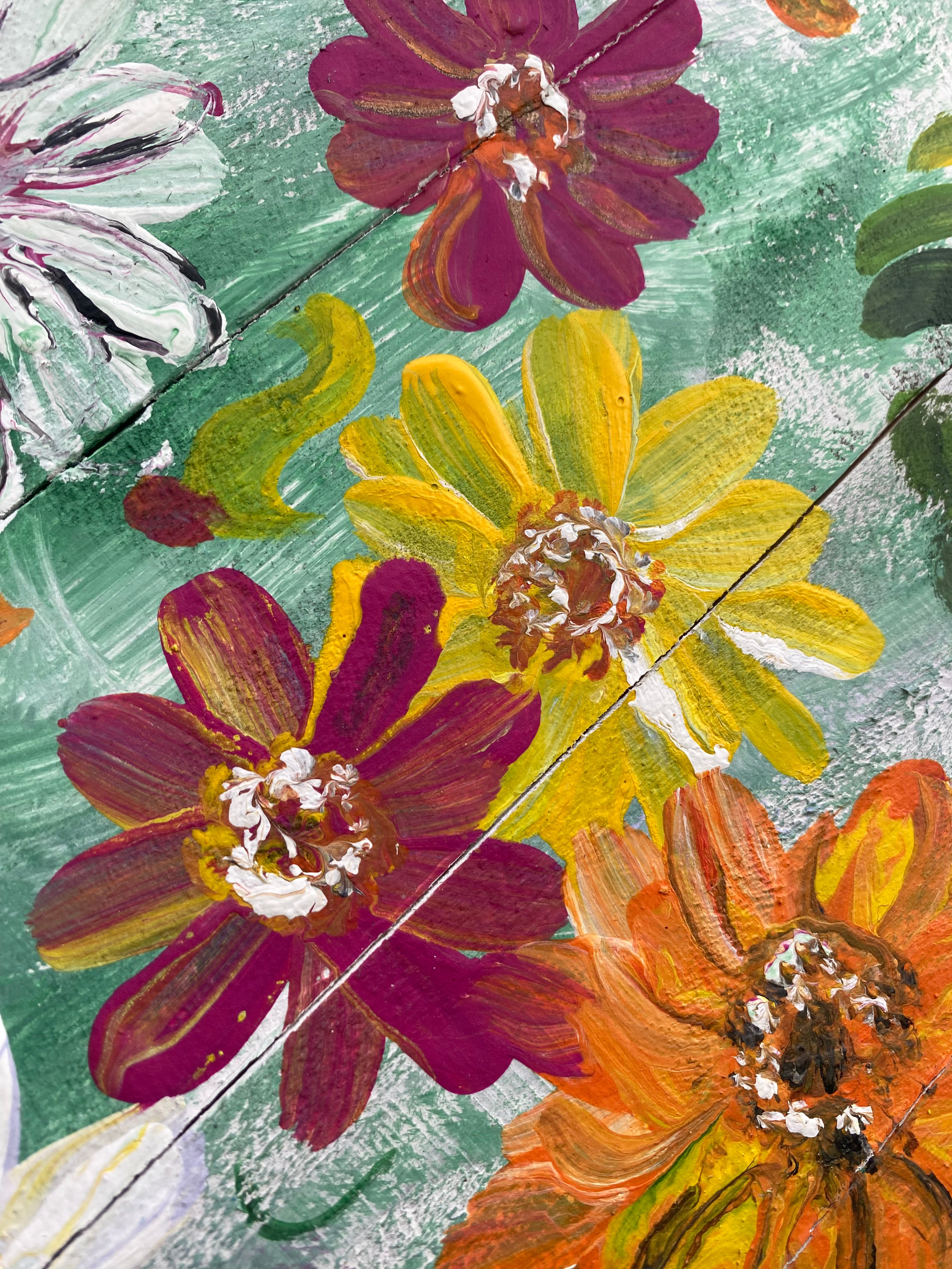 Seed Packet Cosmos- Hand-painted Wooden Square Pallet Wood Wall Decor