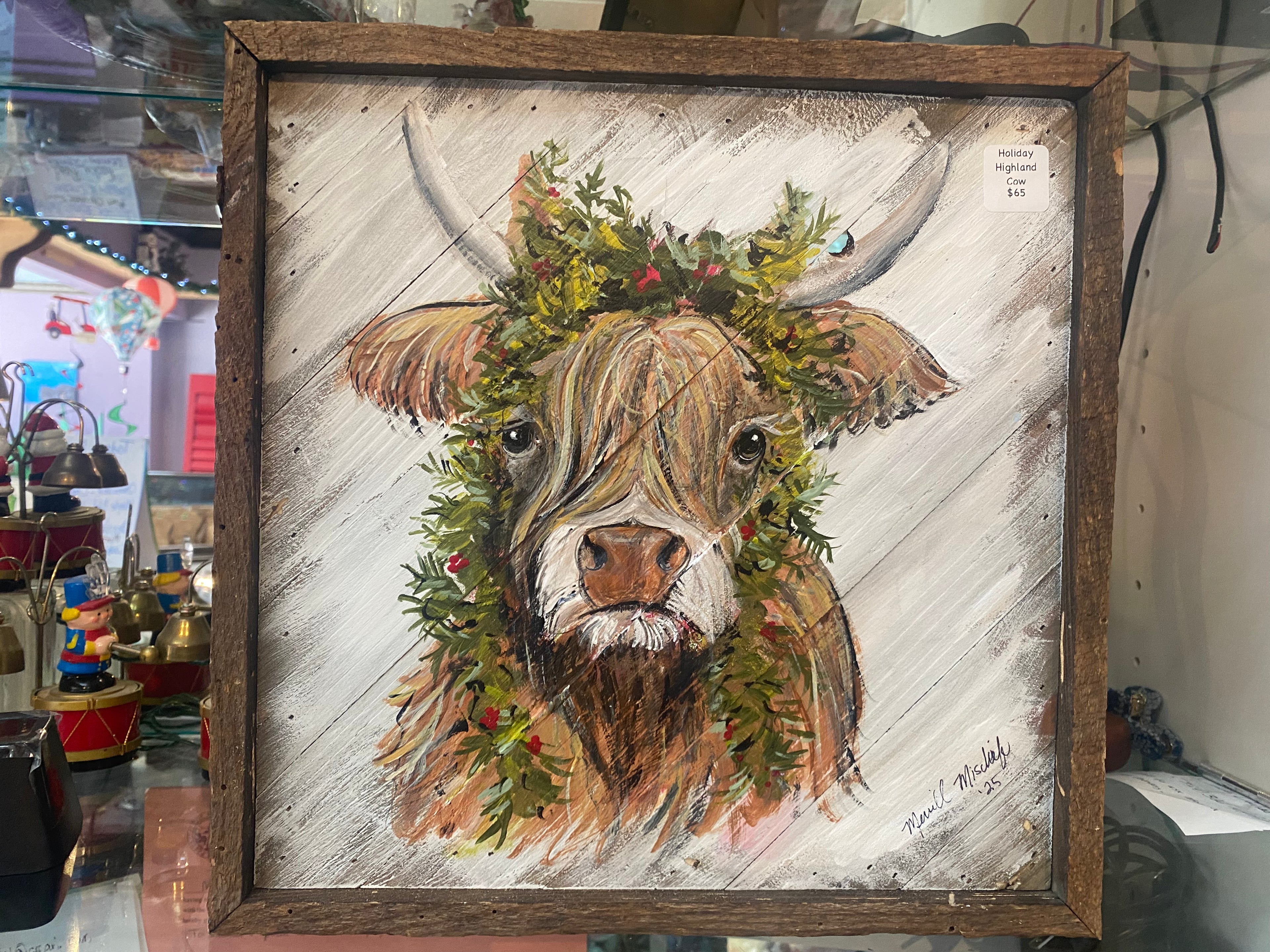 Holiday Highland Cow