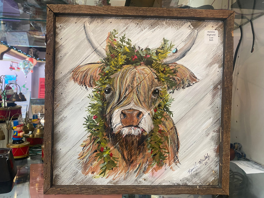 Holiday Highland Cow