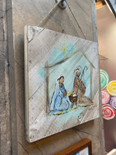 Load image into Gallery viewer, Holy Family (5) - Hand-painted Wooden Square Pallet Wood Wall Decor
