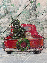 Load image into Gallery viewer, Larry&#39;s Tree Lot - Hand-painted Wooden Square Pallet Wood Wall Decor
