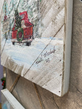 Load image into Gallery viewer, Larry&#39;s Tree Lot - Hand-painted Wooden Square Pallet Wood Wall Decor

