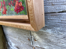 Load image into Gallery viewer, &quot;Misty Mountains&quot; reclaimed wood painting with beautiful handcrafted frame
