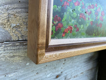 Load image into Gallery viewer, &quot;Misty Mountains&quot; reclaimed wood painting with beautiful handcrafted frame
